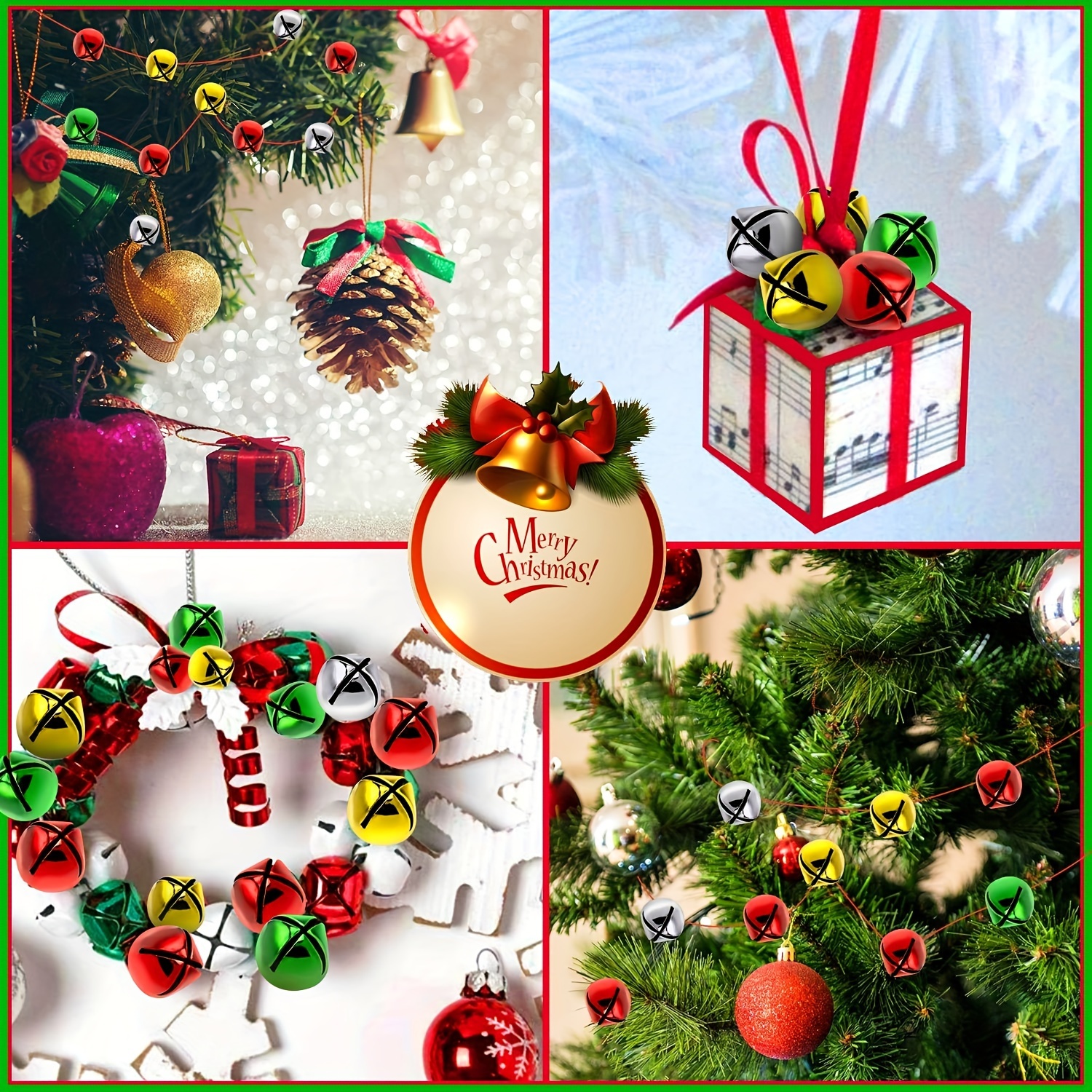 Jingle Bells For Crafts Colorful Small Christmas Bells With - Temu