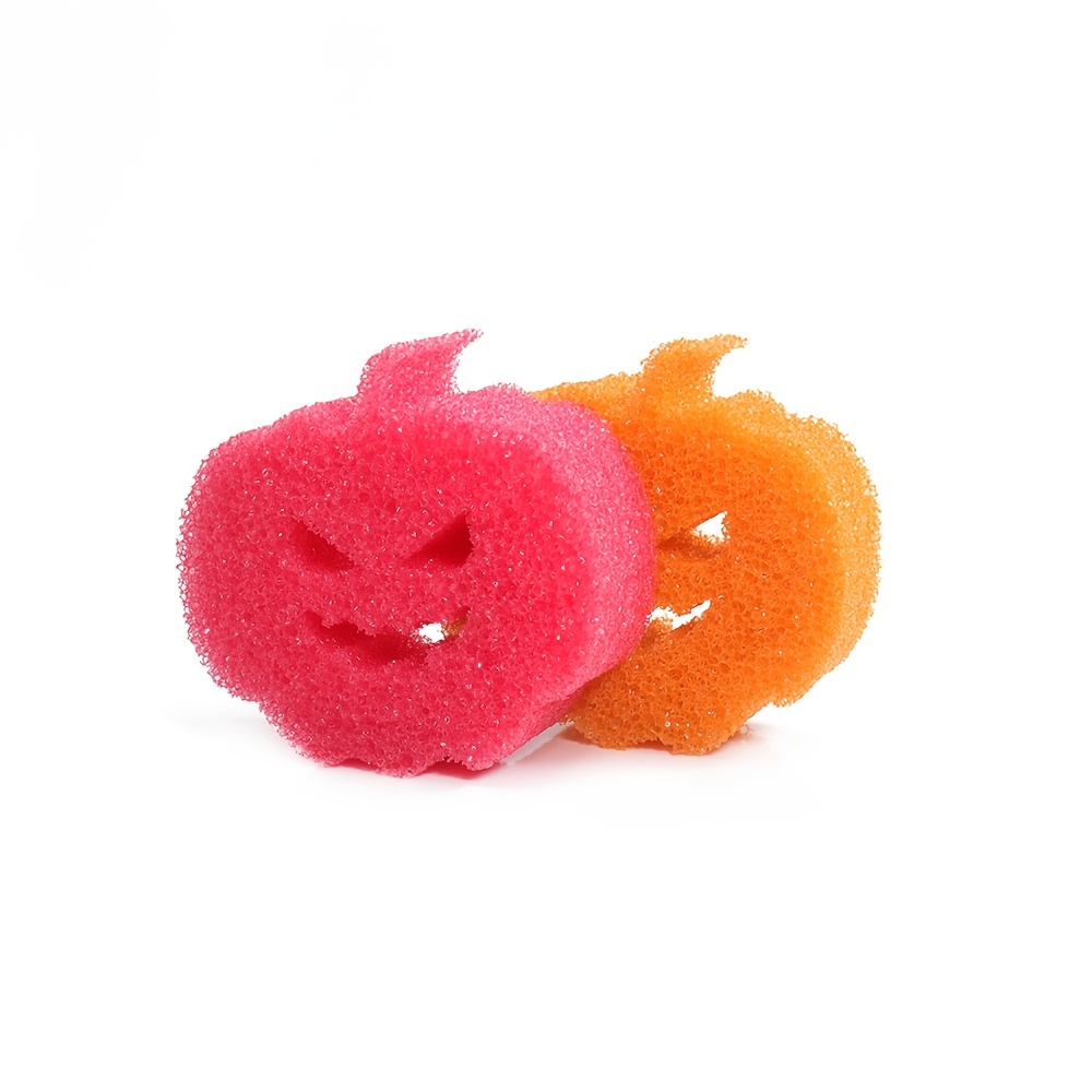 Halloween Pumpkin Shaped Cleaning & Temperature Sensitive Sponge