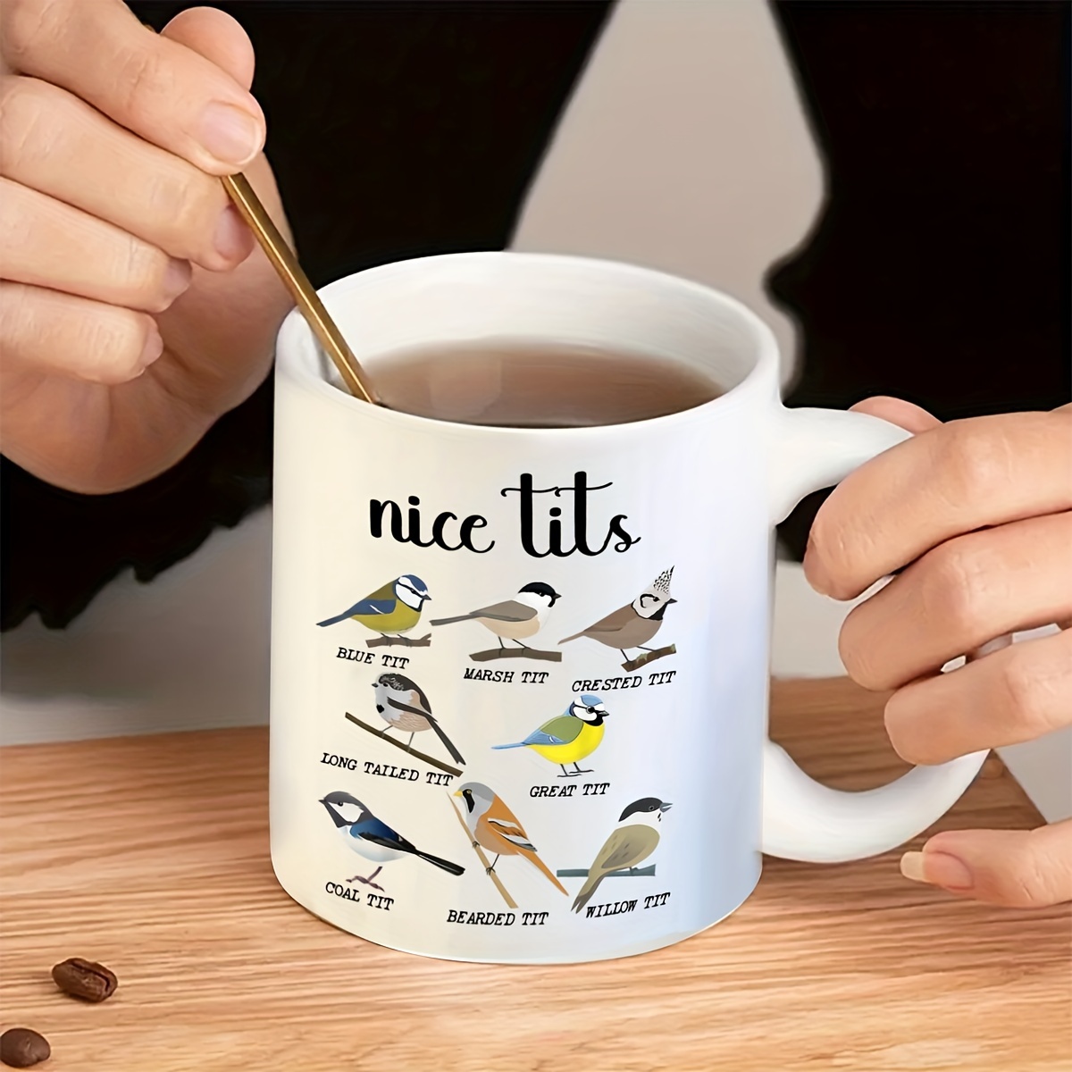 Ceramic Cup Nice Tits Mug Tits Bird Mug Bird Lover Christmas - Temu