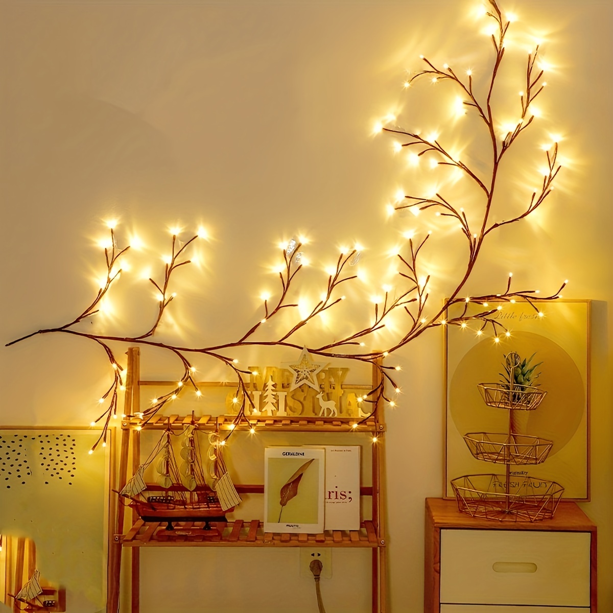 TECHBREY decorative branches LED fairy lights Christmas decoration