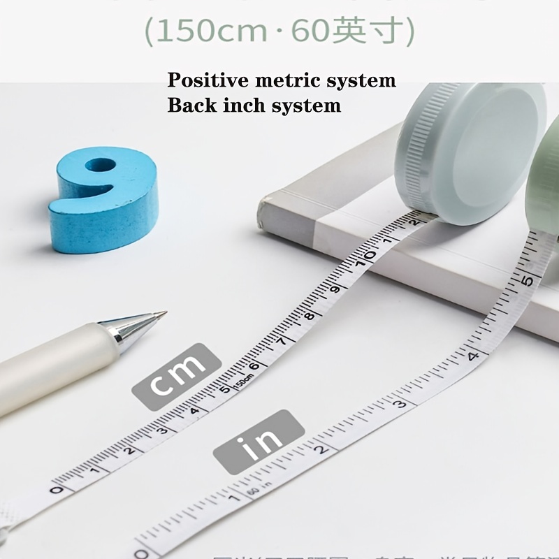Soft Tape Measure Double Scale Body Sewing Flexible Ruler for Measurement  Sewing Tailor Craft Vinyl Ruler Measuring Tape Has Centimetre Scale on  Reverse Side 150 cm/60 Inch (1 Pack, White) 
