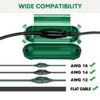 waterproof outdoor extension cord safety junction box protect your sockets and cable connections outdoor extension cord sleeve black green weather resistant plug connector safety seal