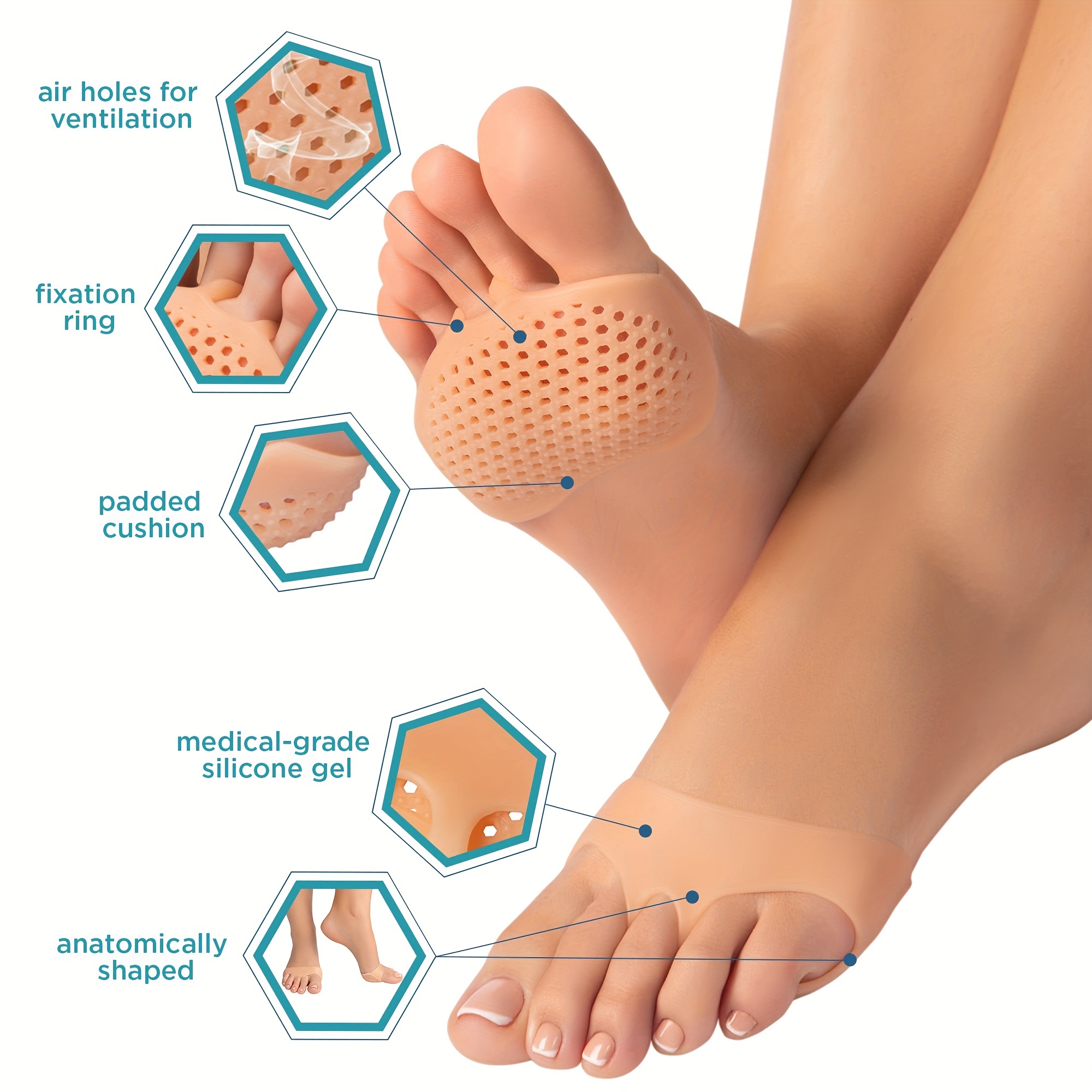 Silicone gel cushion on sale ball of foot