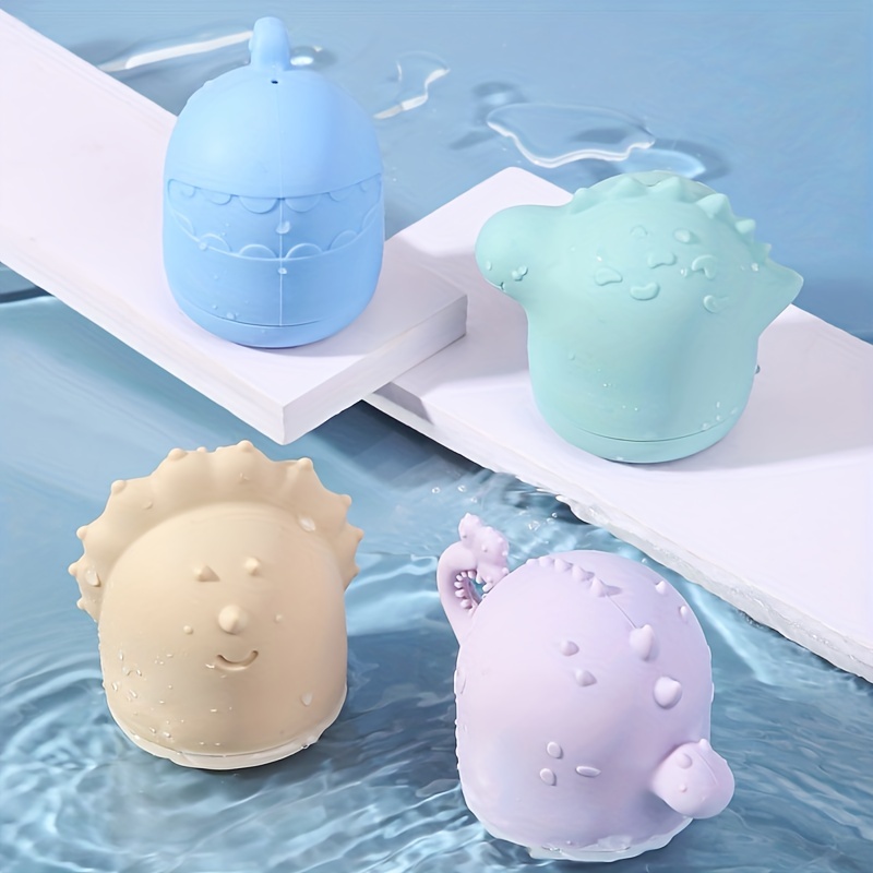Bathing Toys For 1-3 Years Old Infant And Bathtub Water Toys For 2-4 Years  Old Toddlers. Including A Turning Water Wheel With Suction Cup, 4 Stacking  Cups, 2 Boats And 2 Spoon