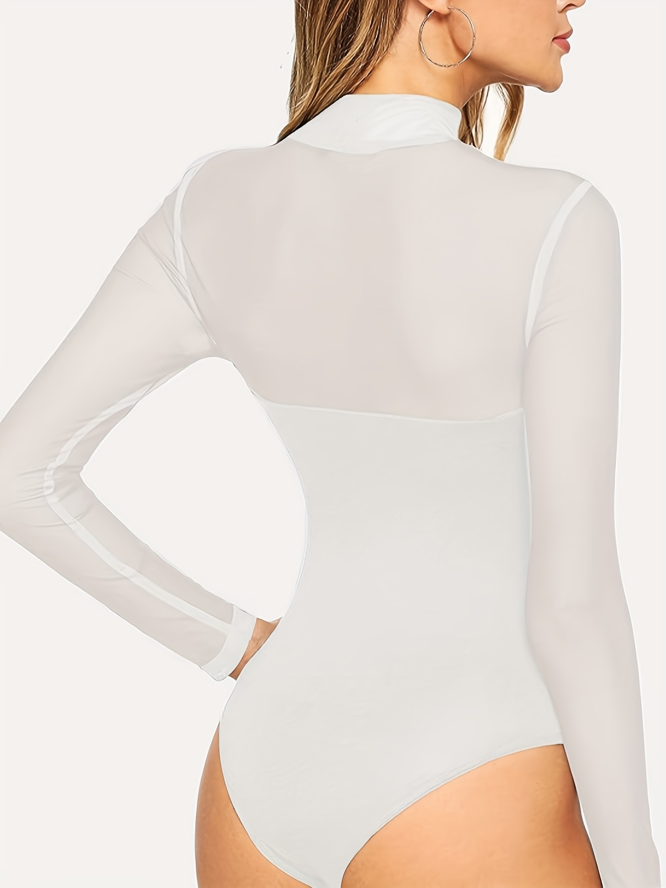  Long Sleeve Bodysuits For Women Tummy Control