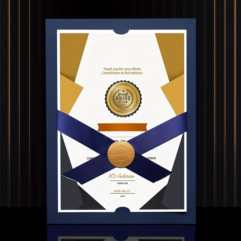 award certificate seal