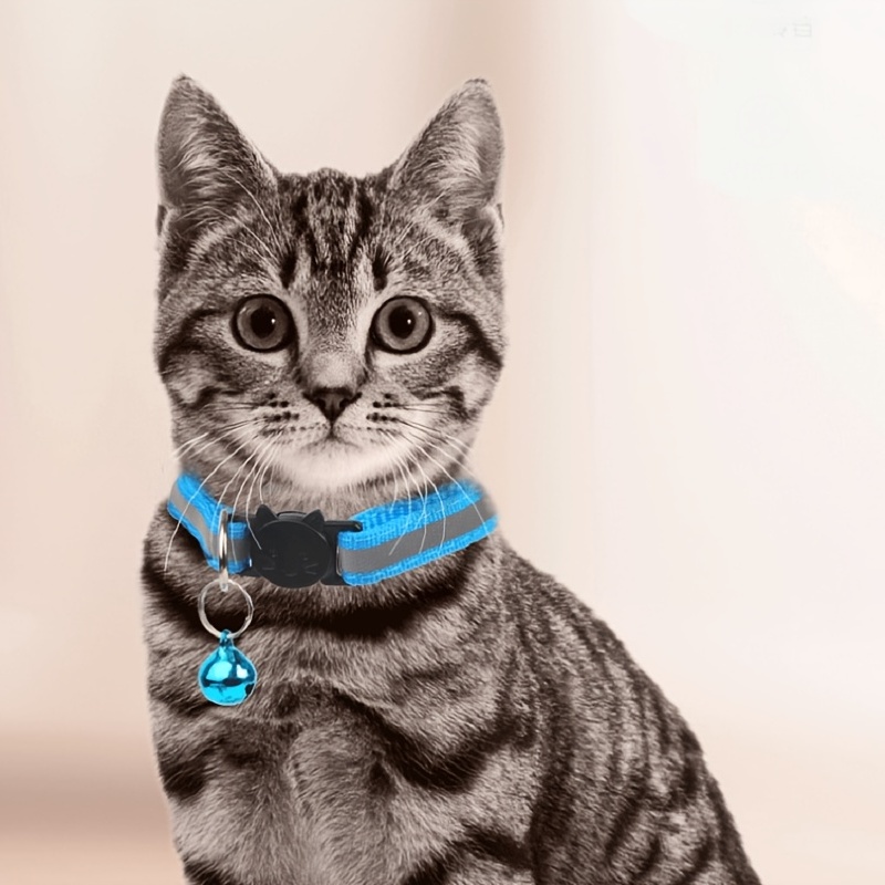 Candy Color Cat Bell Leather Collar Pet Dog Puppy Kitten Cute Loud collar