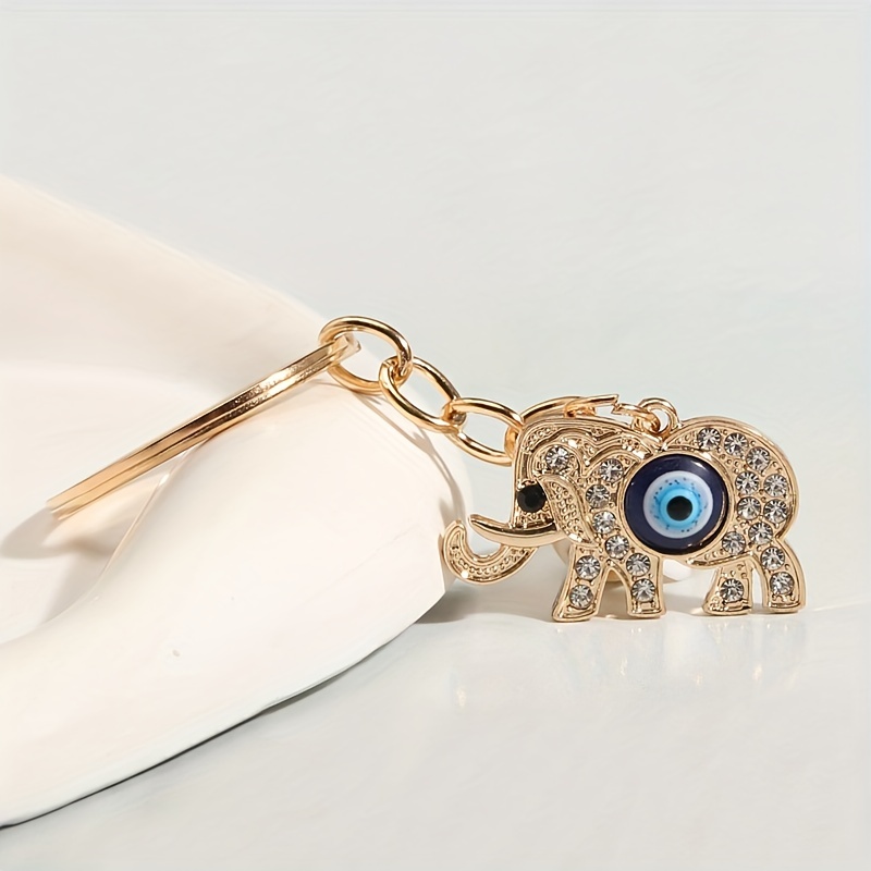 Customizable Demon's Eye Keychain Rhinestone Charm