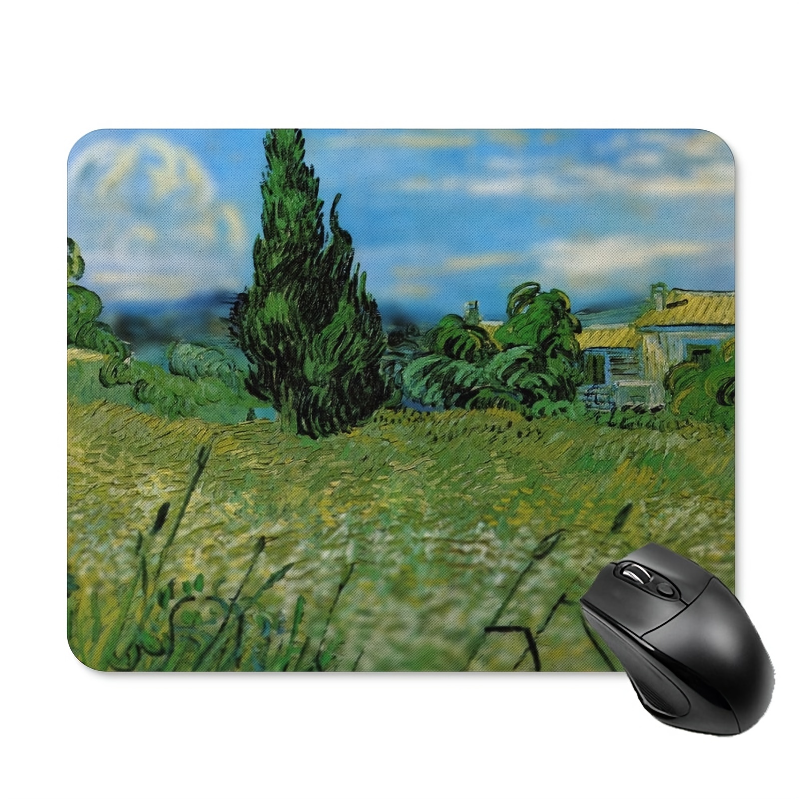 Van Gogh's Painting Of Sunflowers Pattern Gaming Mousepad,impresionism Desktop  Accessories Mat,oversize,non-slip Rubber Based,high Quality Stitched  Edges,suitable For Office,learning- - Temu