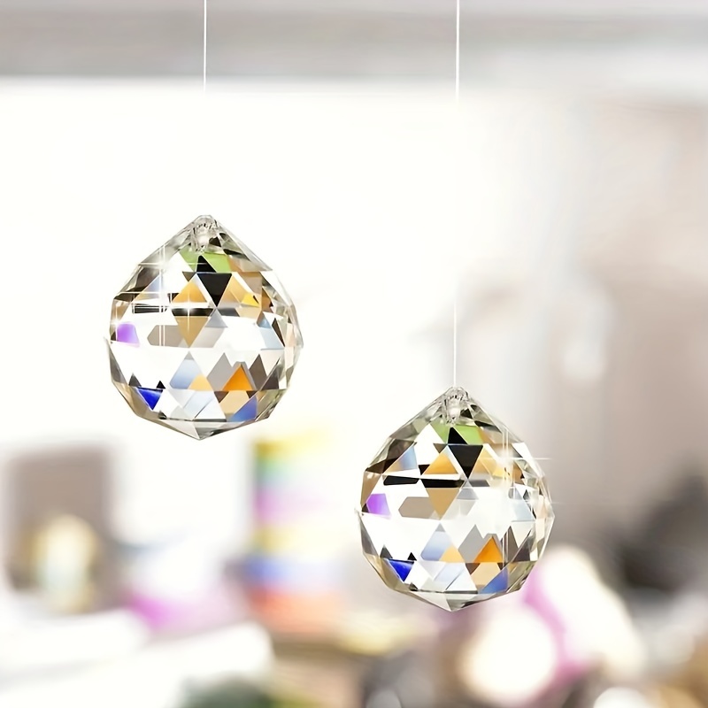 Generic - 6 Pcs Cristaux Pendentifs Décoratifs, Cristal Verre Prisme  Pendentifs Lampe Pendentifs Décoratifs, Cristal Boule De Verre pour Jardin  Maison Cristal Lumière Décoration - Objets déco - Rue du Commerce