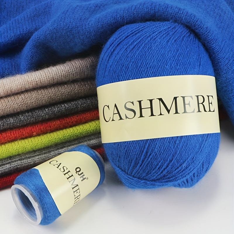  100% Cashmere Yarn, 100g Mongolian Pure Cashmere Hand Knitting  Cone Yarn Luxuriously Soft Yarn for Knitting Crocheting (Olive Green)
