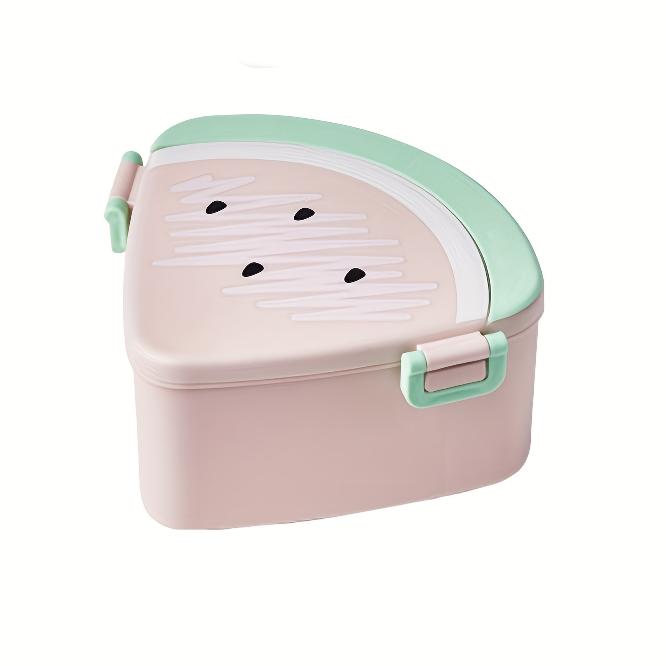 1pc Portable Camping Food Storage Container, Cute Fruit Shaped Plastic Divided  Lunch Box For Office Workers