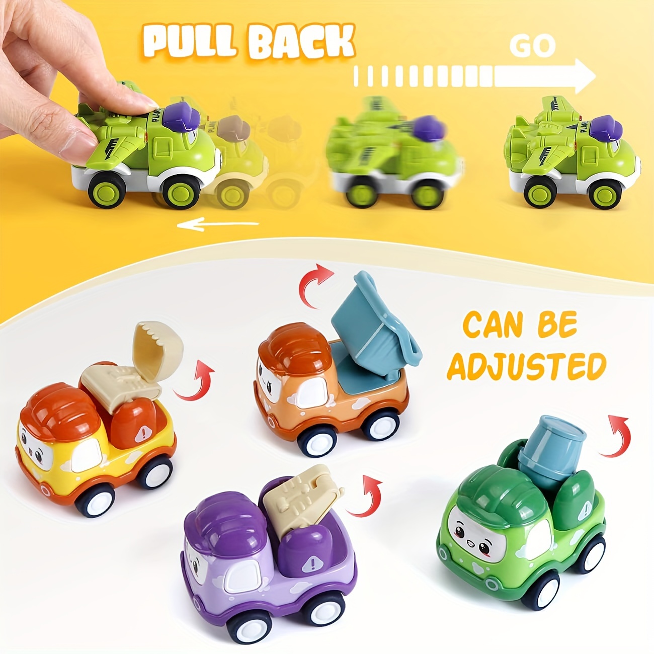 Jouets de voiture pour 2 3 4 ans filles garçons cadeaux, retomber jouet  voitures pour tout-petit jouet 313035619681 
