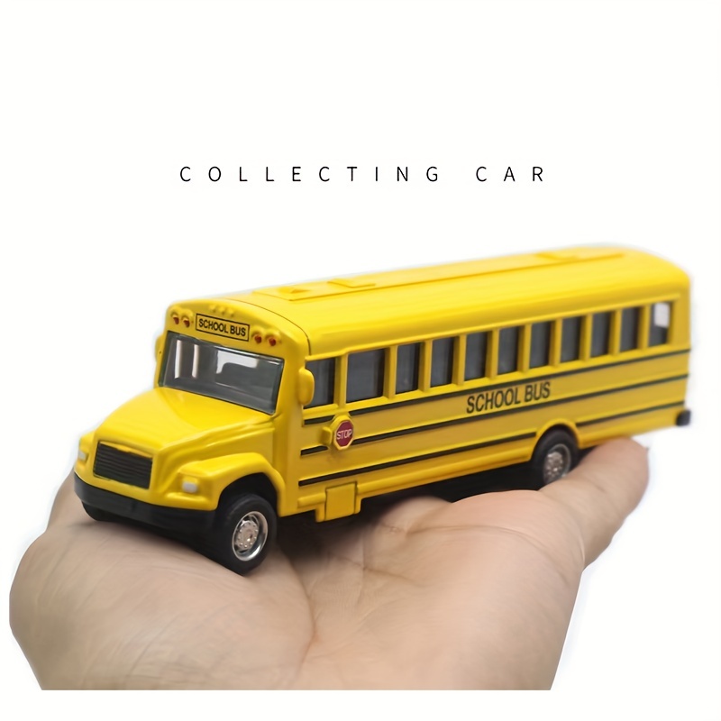 Modelo De Autobús Escolar De Aleación Con Retroceso De 5.51 Pulgadas,  Juguete De Autobús Escolar, Regalo De Navidad, Halloween, Día De Acción De  Graci