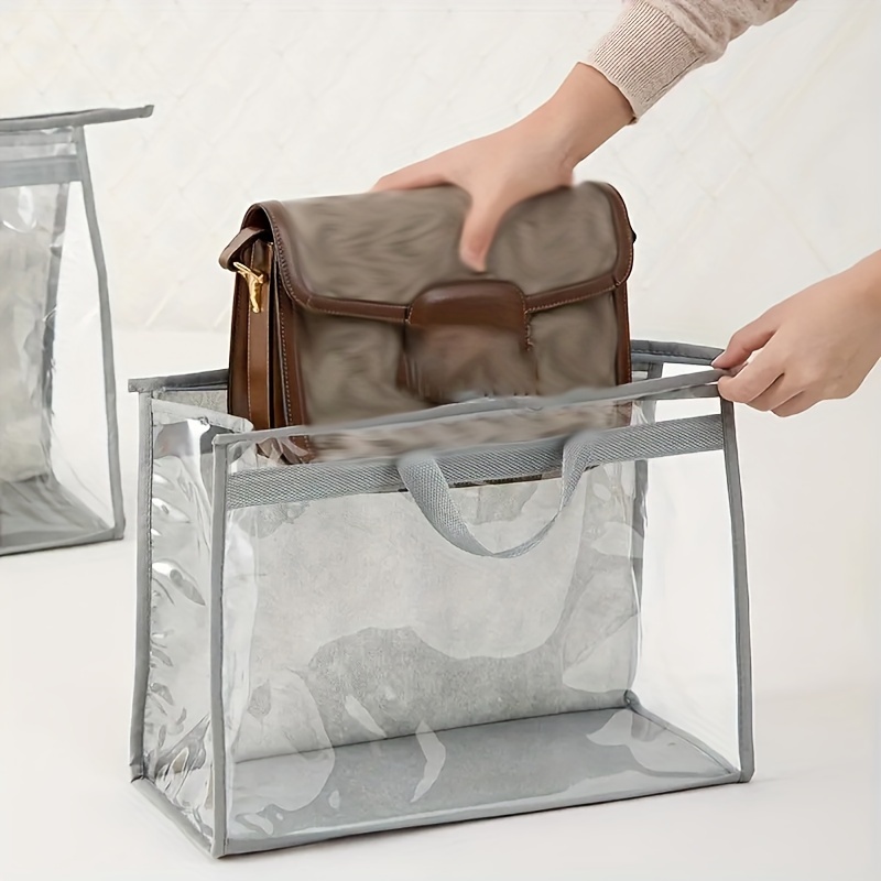 Handbag Storage Clear Transparent Dust Bags For Handbag - Temu