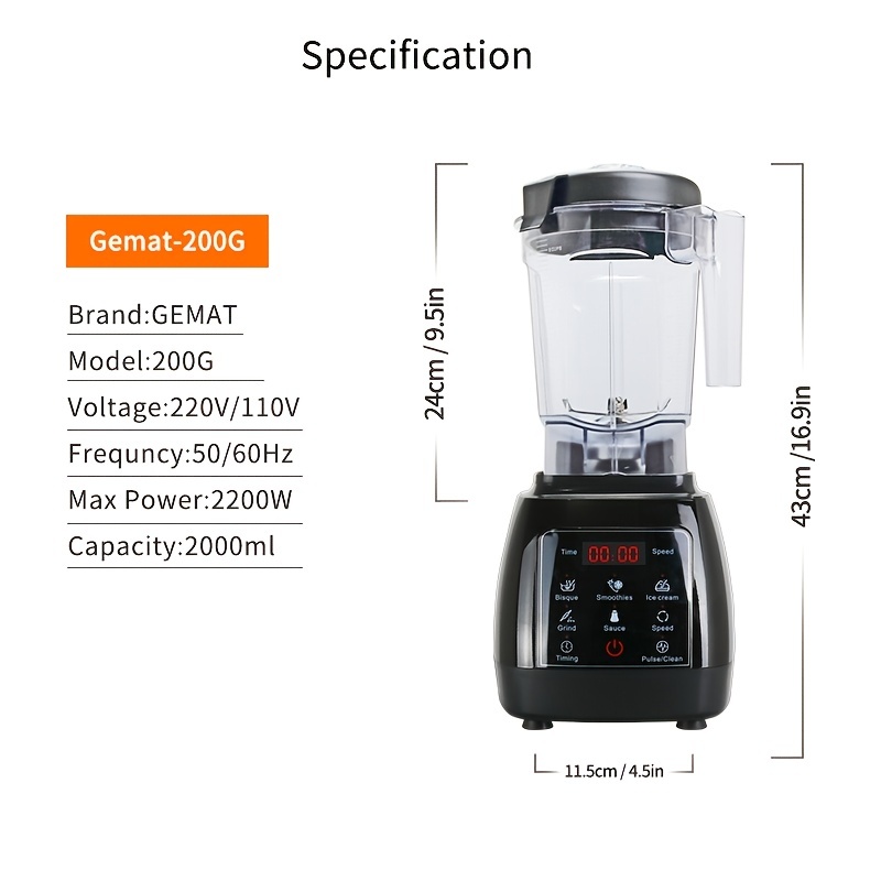 Gemat - wholesale home commercial blender factory popular kitchen