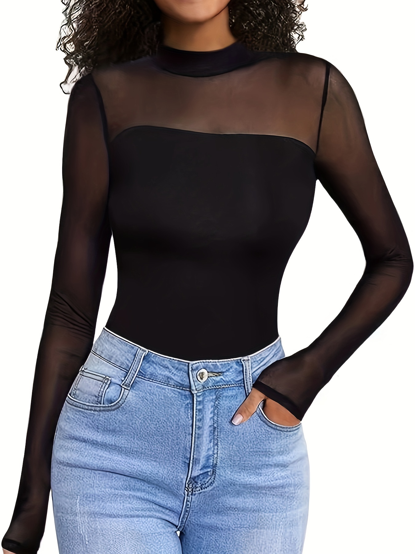 Mesh Sleeve Top – Casual Affairs Clothing