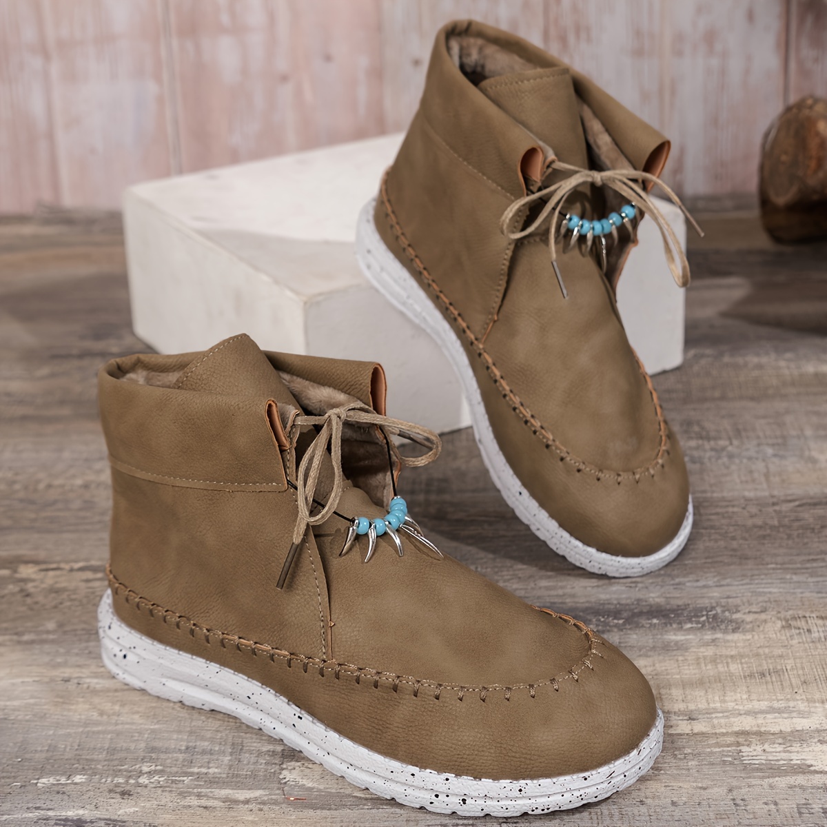 Ladies best sale moccasin boots