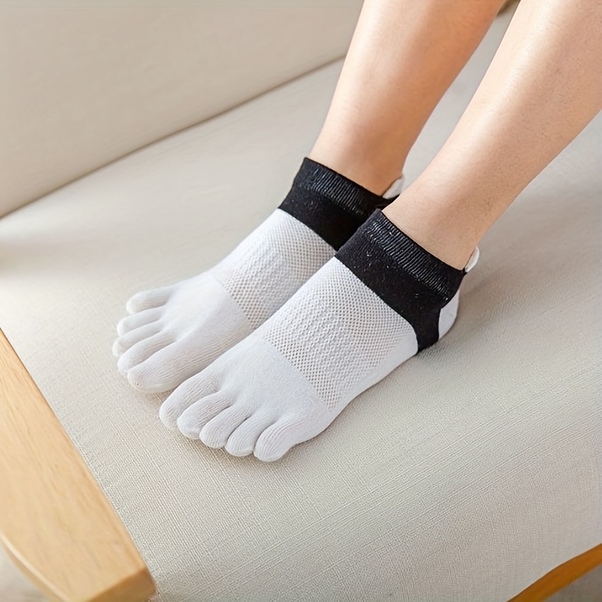 Two Tone Ankle Socks Low Cut Thin Socks for Summer