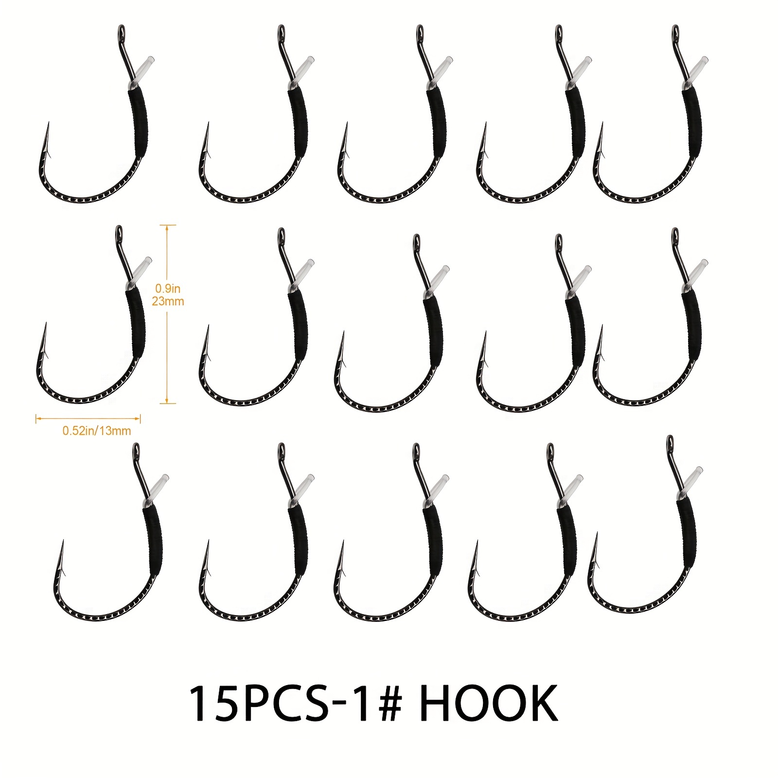 Unique Hollow Weedless Hooks Wide Worm Rig Hook - Temu