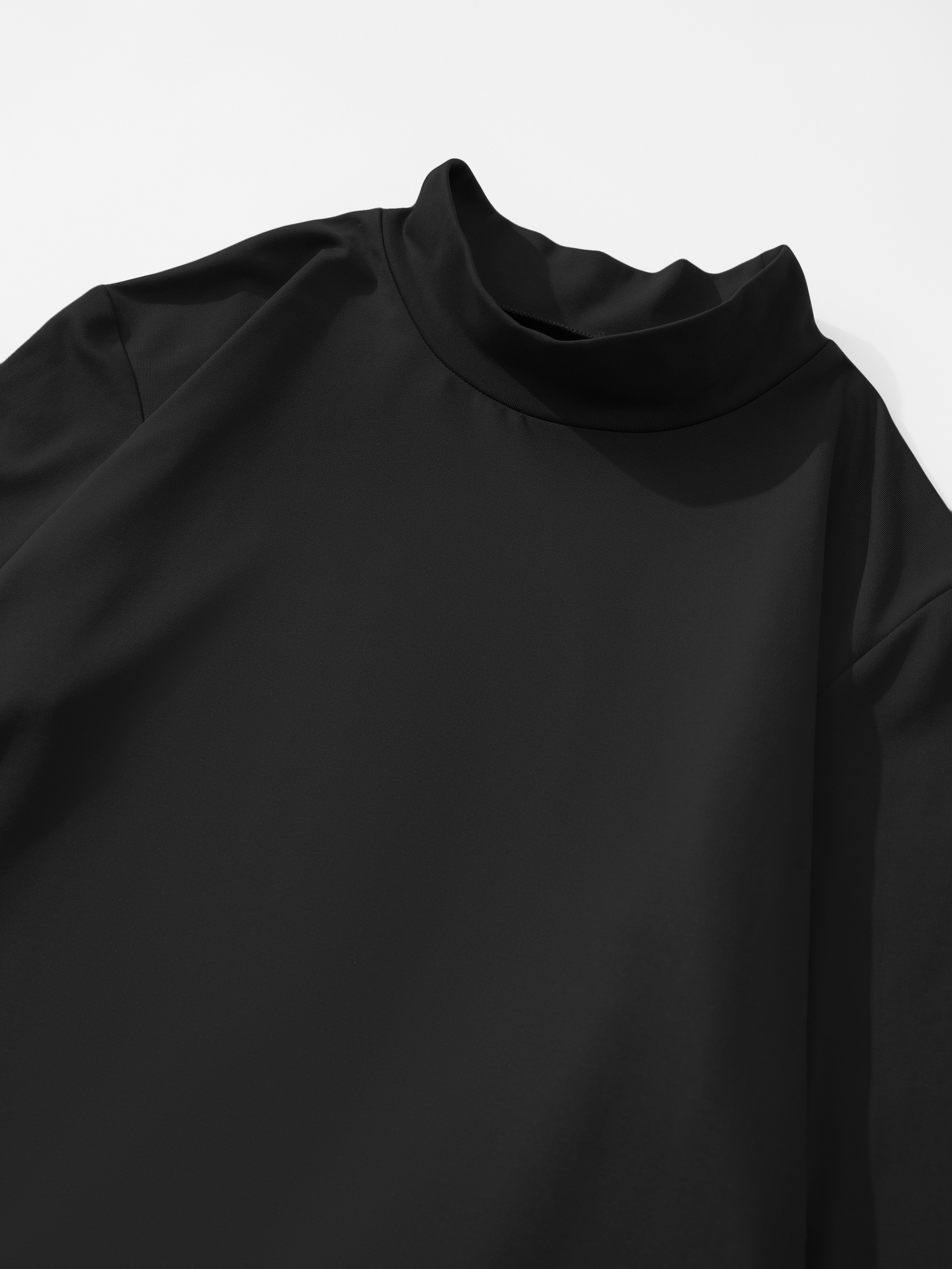 Buy SSLR Womens Thermal Turtleneck T-Shirt Slim Fit Long Sleeve Basic Tops  Mock Neck Baselayer, Black, Small at