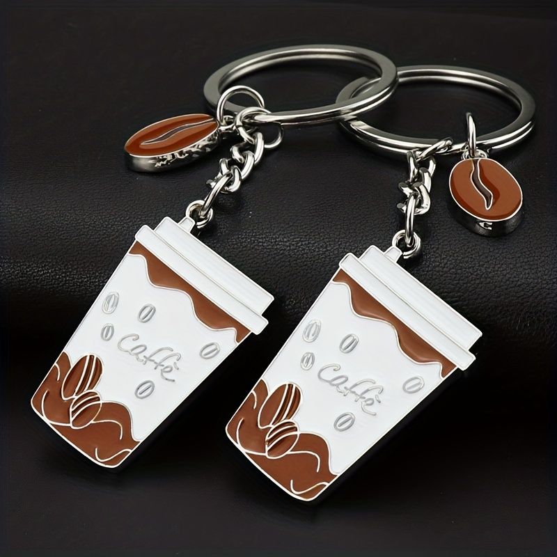 1PC Coffee Cup Keychain Coffe Is Like A Hug In A Mug Bag, Wallet  Accessories Decorative Ornament