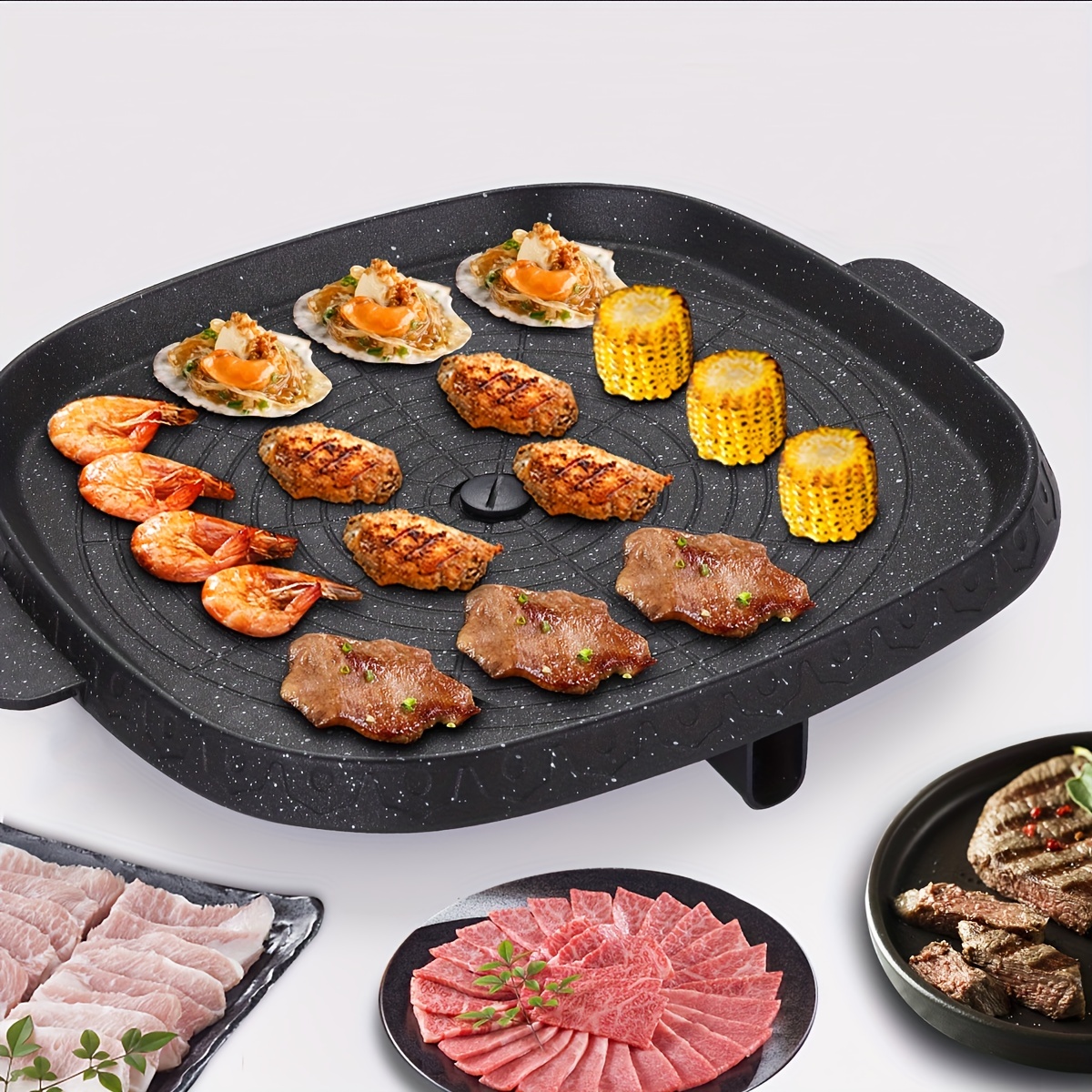 Multifunctional Medical Stone Grill Pan, Non-stick Pan, Korean Non