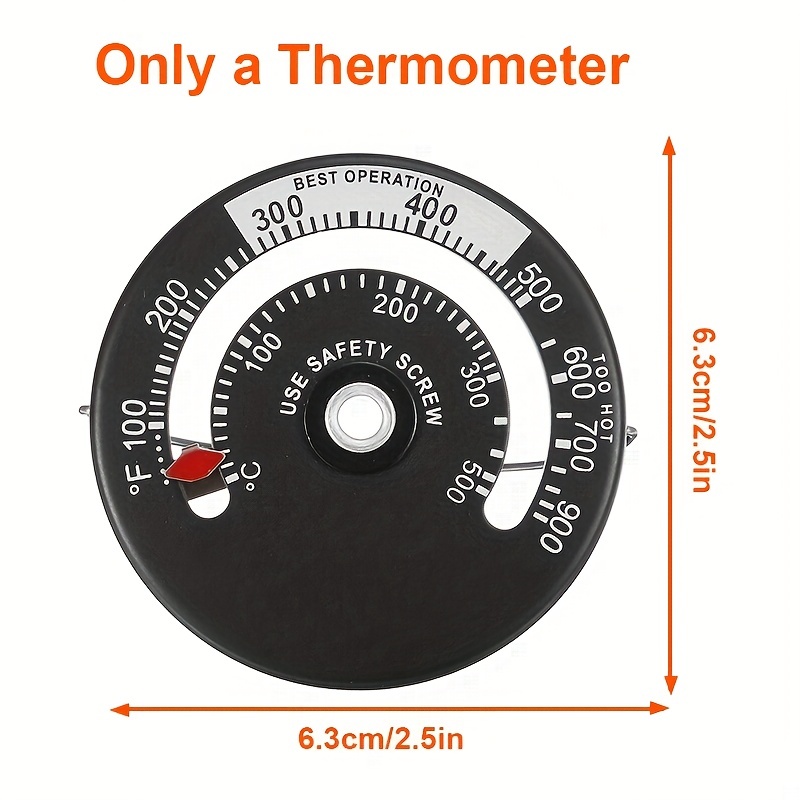 Magnetic Stove Thermometer Fireplace Thermometer Oven - Temu