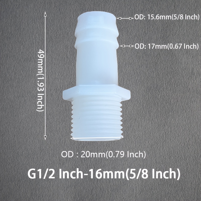 Poly Hose Barb Fittings – Male Pipe Thread Adapters