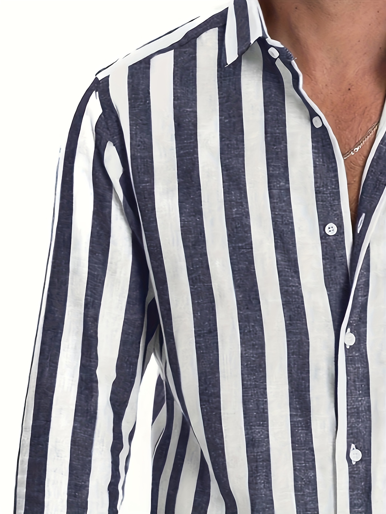 plus size striped long sleeve shirt