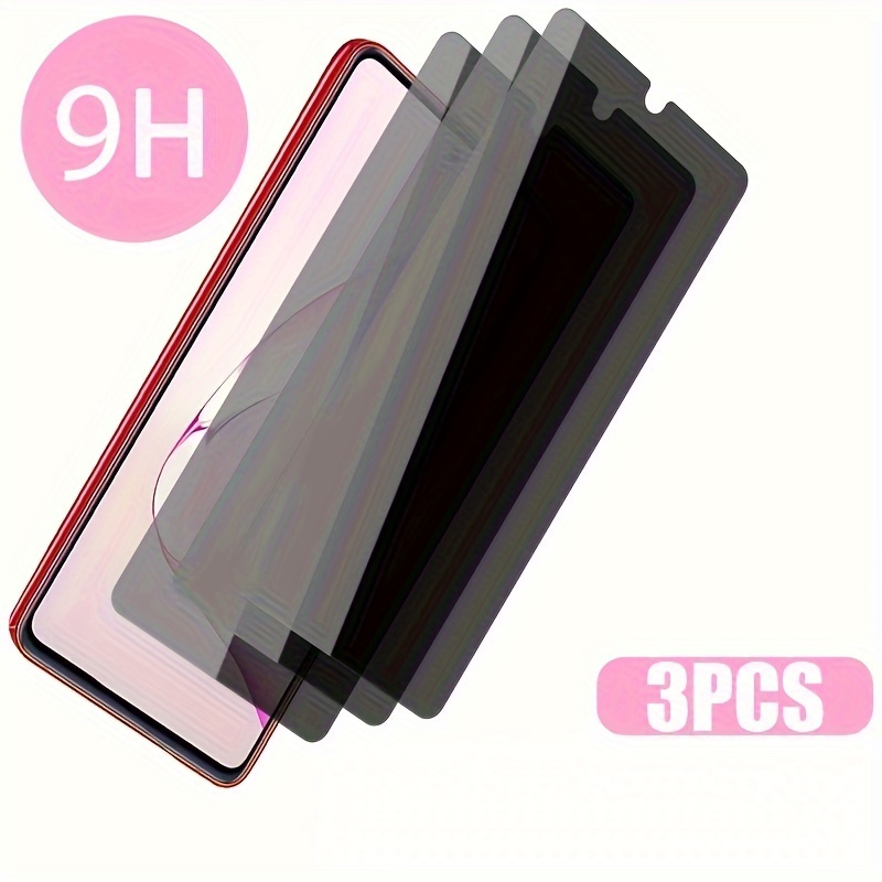 3pcs Privacy Tempered Glass Screen Protector For Samsung Galaxy A12/A13  5G/A22 5G/A23 5G/A31/A32 5G/A33 5G/A50/A51/A52/A52S 5G/A53  5G/A70/A71/A72/A73