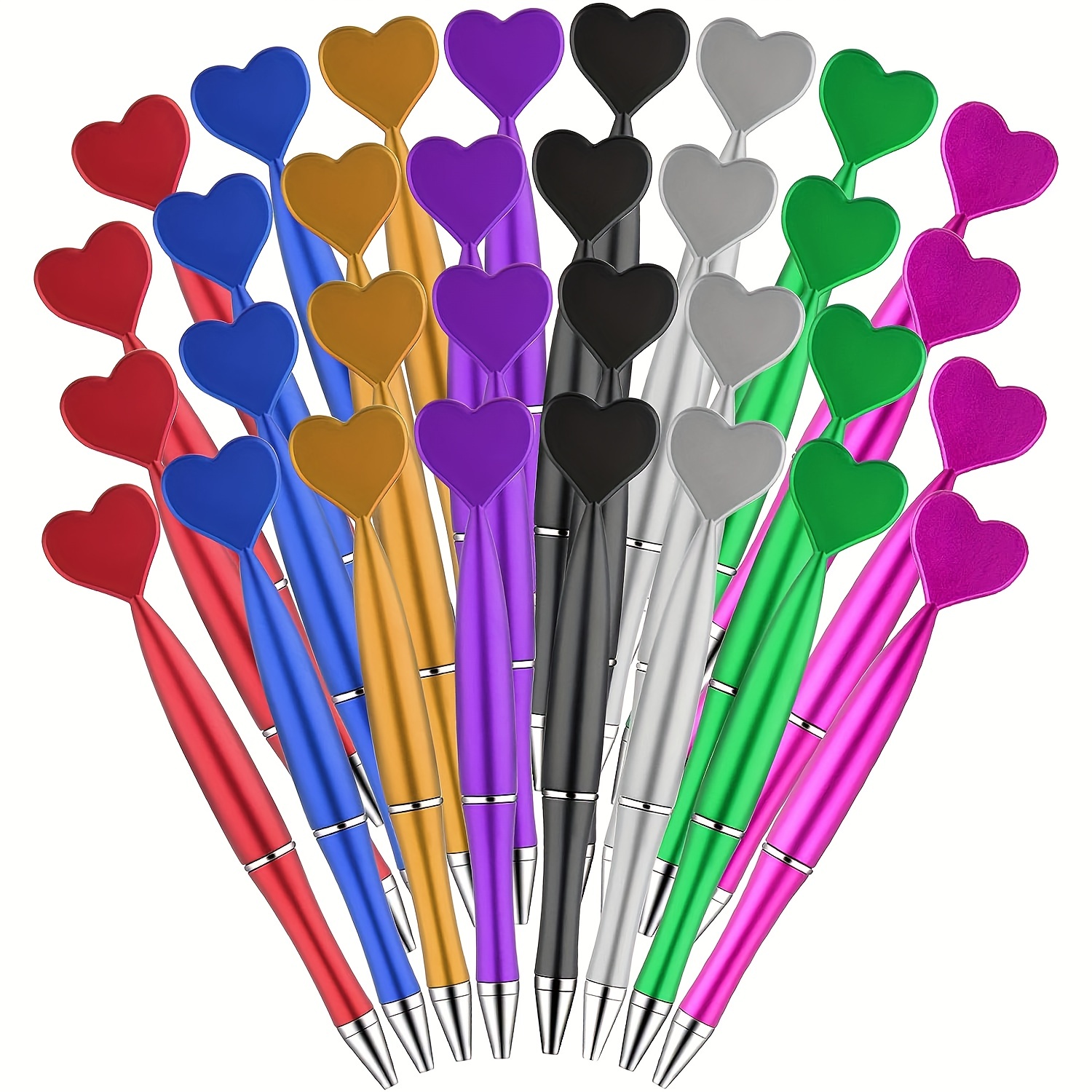 Cartoon Valentine's Day Gel Pen Creative Love Heart Happy - Temu