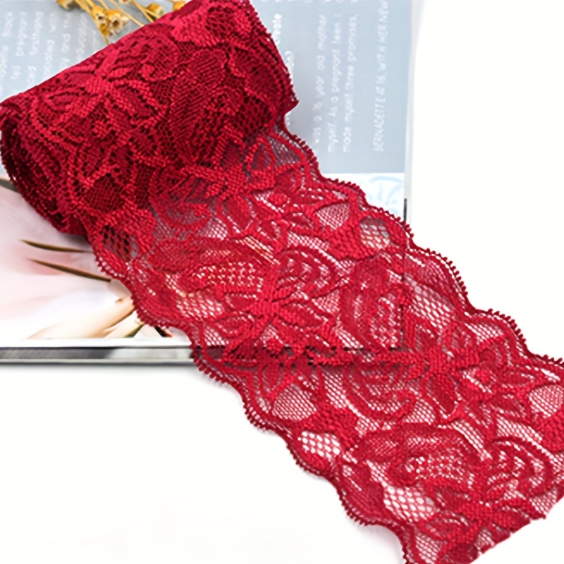 1Yard 7'' Elastic Band Lace Trim Underwear Stretchy Ribbon Clothing Sewing  DIY