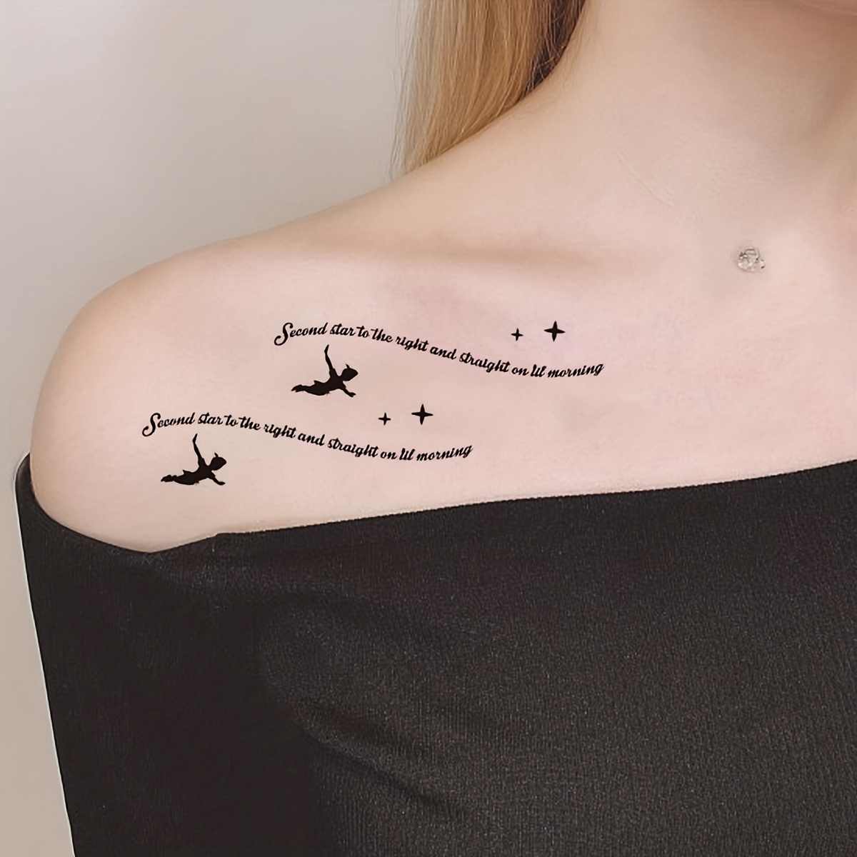 Piccoli tatuaggi temporanei carini per bambini donna uomo sole nero luna  stella citazioni tatuaggio adesivo lettera finta faccia tatuaggi croce di  loto - AliExpress