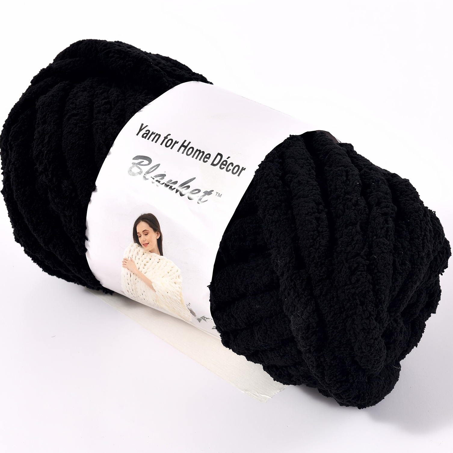 Dark Grey Bulk Chenille Chunky Yarn,Blanket Making Kit,Chenille Knitting  Yarn,Arm Knitting Kit,Chunky Knit Blanket Yarn,Jumbo Knitting Yarn,250g