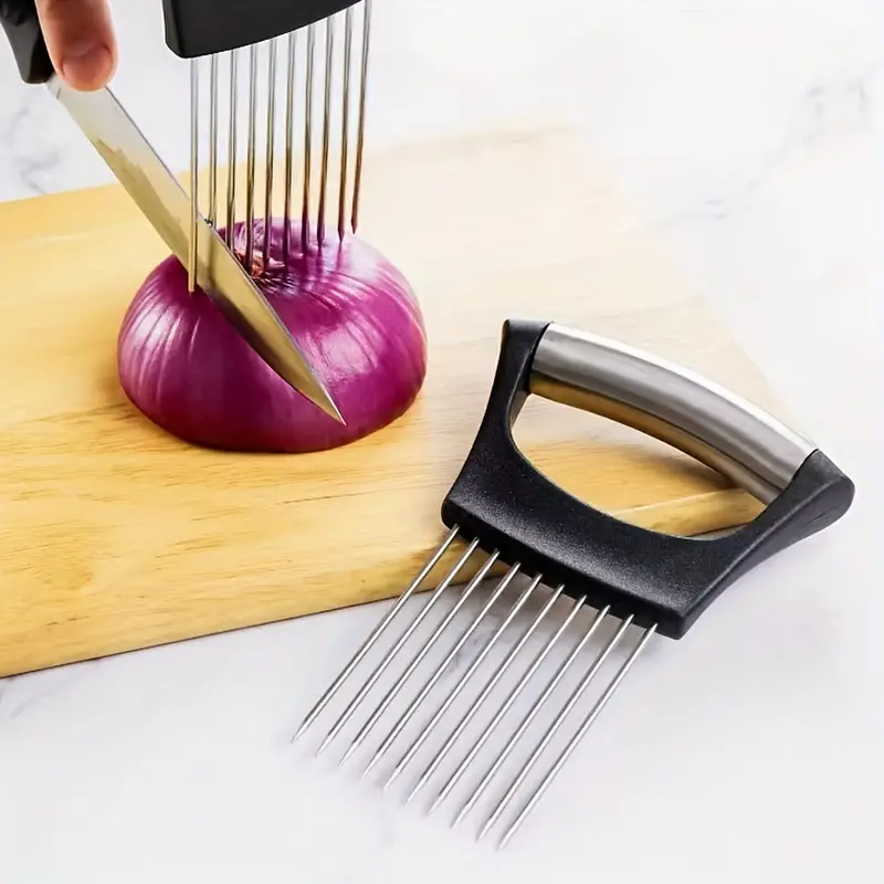 Onion Slicer Holder, Onion Holder For Slicing, Crinkle Cutter