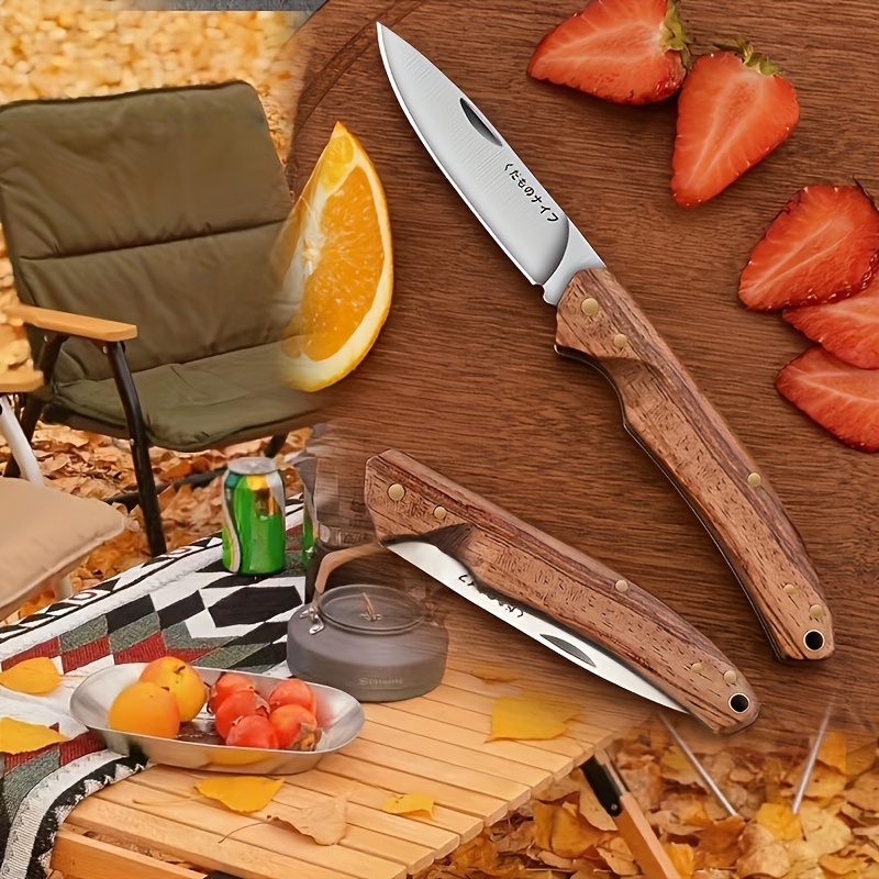 Household Fruit Knife With Knife Cover Portable Small Knife - Temu