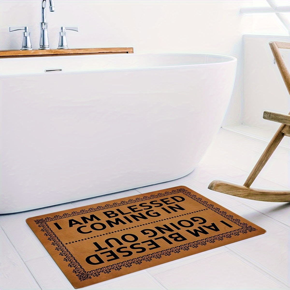 Funny Welcome Doormats Indoor Entrance Mat I Am Blessed - Temu