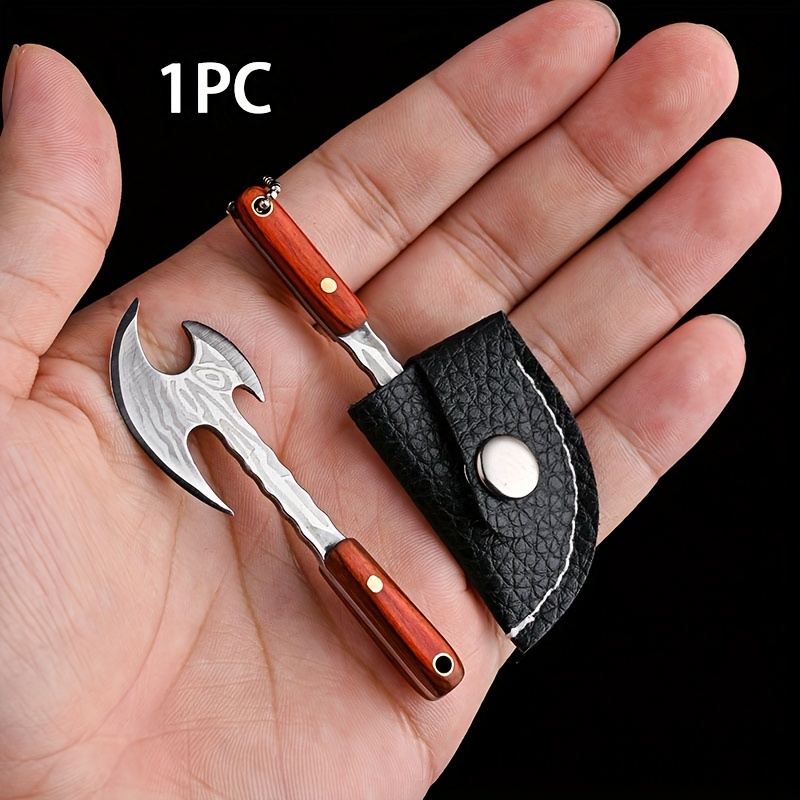 1pc Stainless Steel Mini Double Edged Axe Knife Key Chain Removal Pocket  Knife Edc Suitable Outdoor Camping Tools Pendant Gift Collection, Shop  Latest Trends