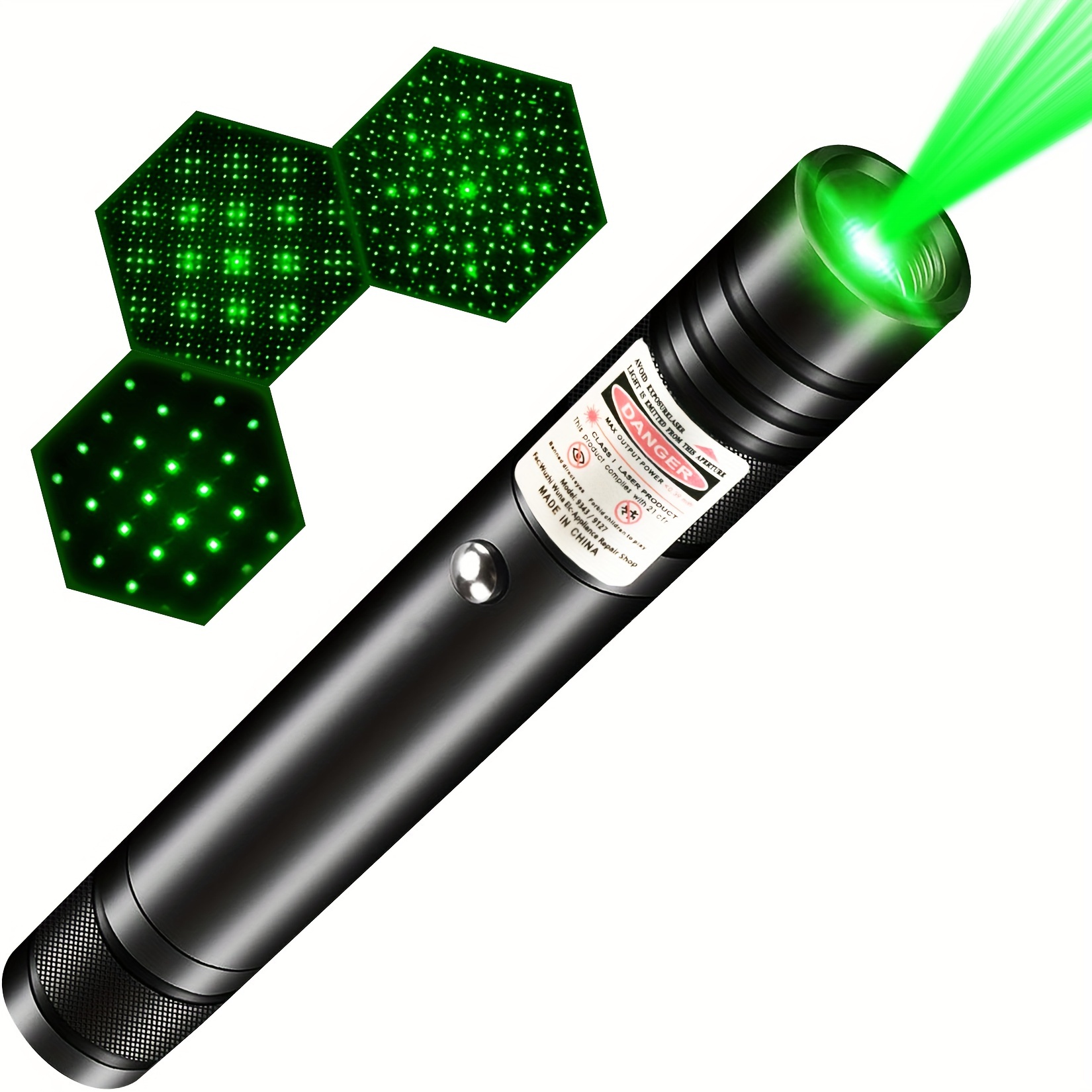  SolidKraft Puntero láser verde de alta potencia, Láser táctico  de largo alcance, Láser recargable de una sola prensa de encendido/apagado, Puntero  láser de alta potencia de enfoque ajustable con : Deportes