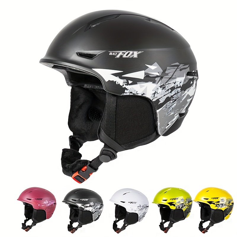 Casco de esquí, casco de snowboard, casco de deportes de nieve, audio  compatible para hombres, mujeres y jóvenes