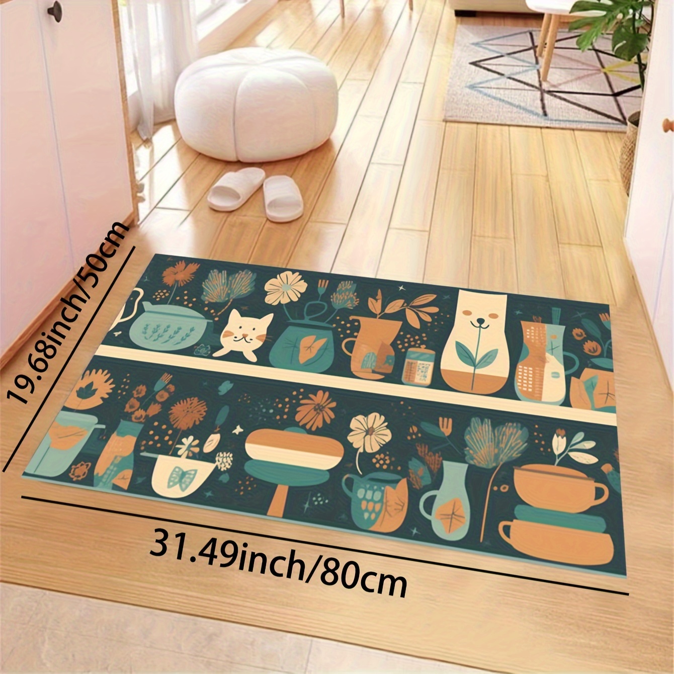 Kitchen Decor Area Rug Kitchen Non slip Carpet Cartoon Chef - Temu