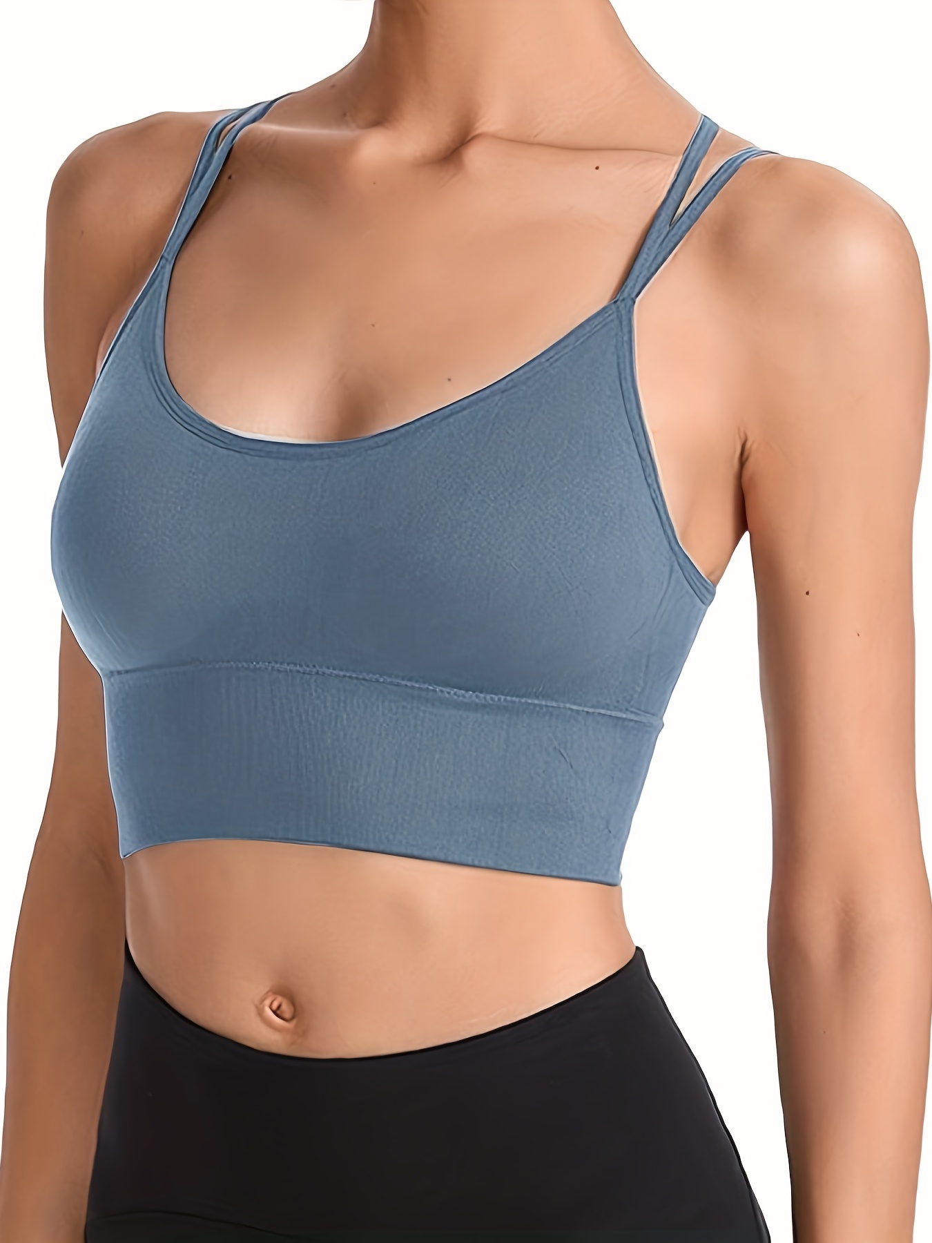 Womens Straps Longline Sports Bras for Women Yoga Gym One Shoulder for Large  Bust Sporty Sexy Supportive Workout Cute Green : : Clothing, Shoes  & Accessories