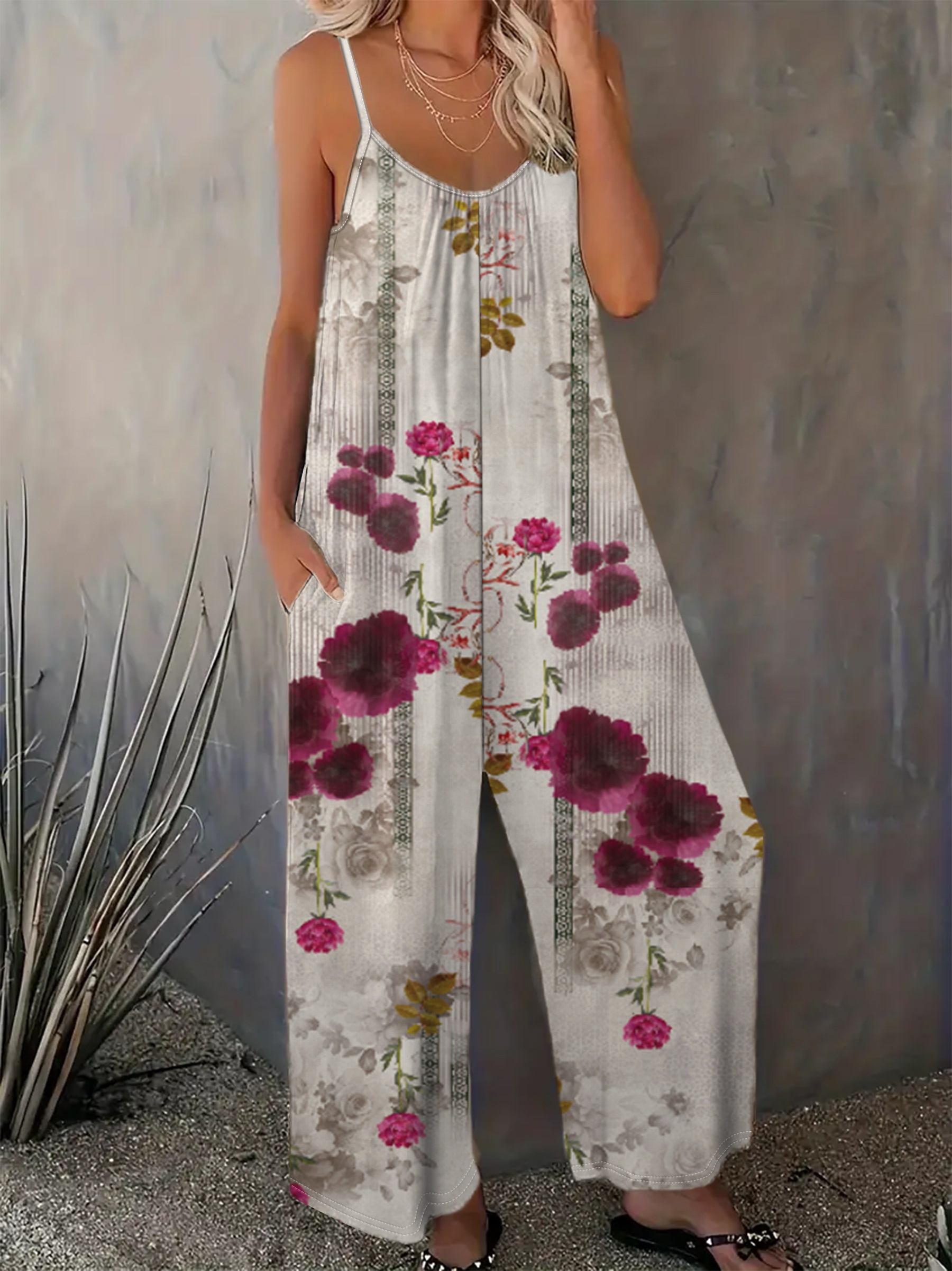 women's casual strap leggings women's floral print round Temu