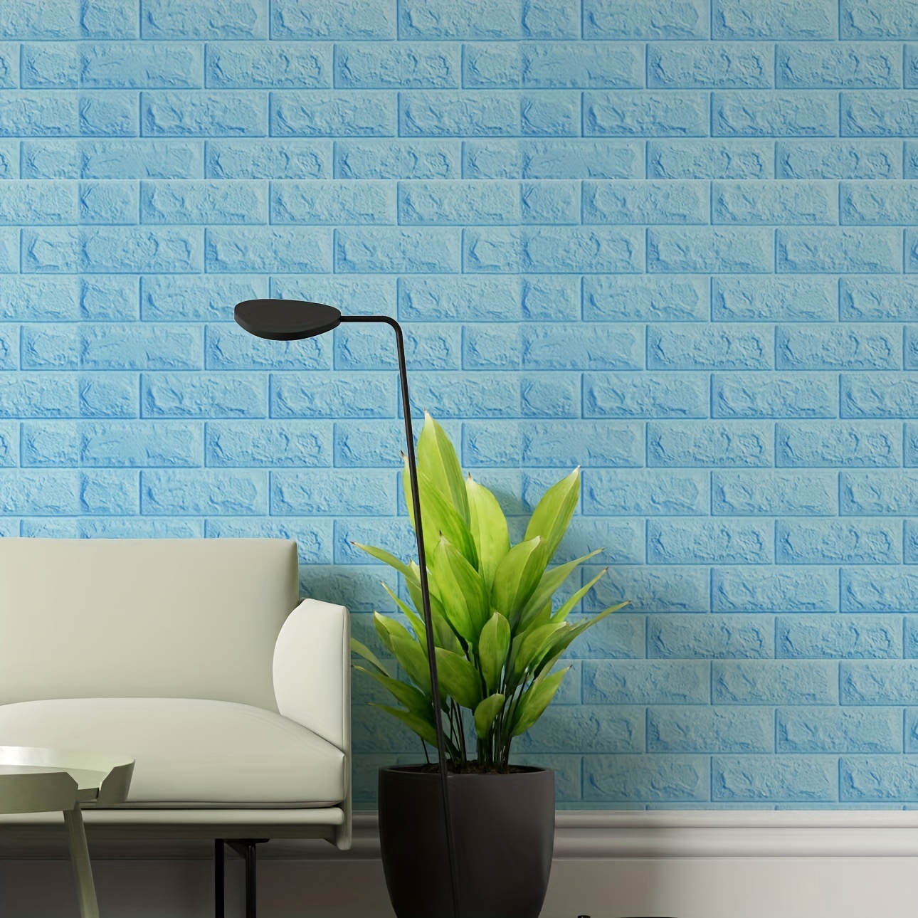 Papel tapiz 3D con textura de ladrillo autoadhesivo para dormitorio, sala  de estar, decoración de dormitorio, mural de pared, fondo de pared, techo