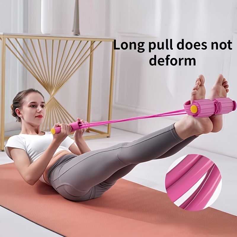 4 tube Yoga Pedal Puller Fitness Resistance Bands Full Body - Temu Australia