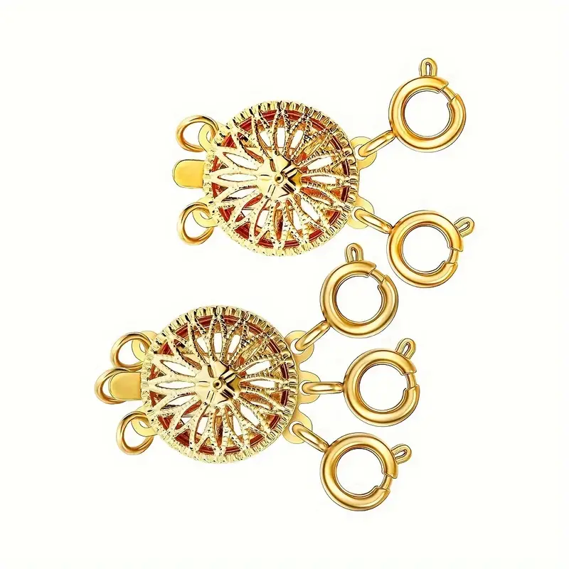 Necklace Layering Clasps Separator For Women 14k Golden - Temu