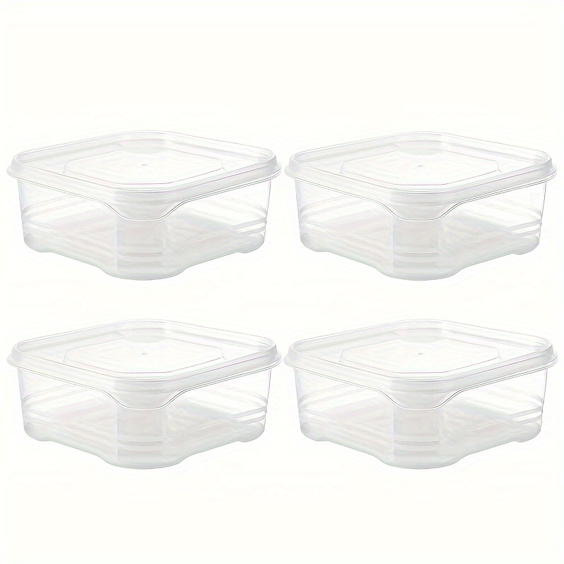 4Pcs Refrigerator Deli Meat Container for Fridge with Lids