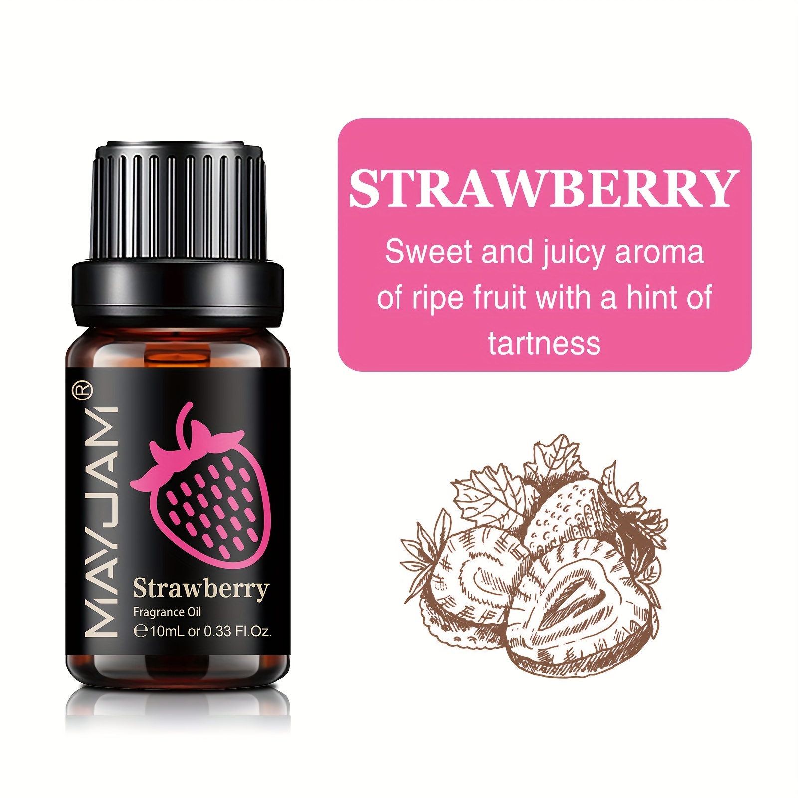 Aromar Fragrance Oil - Strawberry Melon Scented Oil, 4 oz