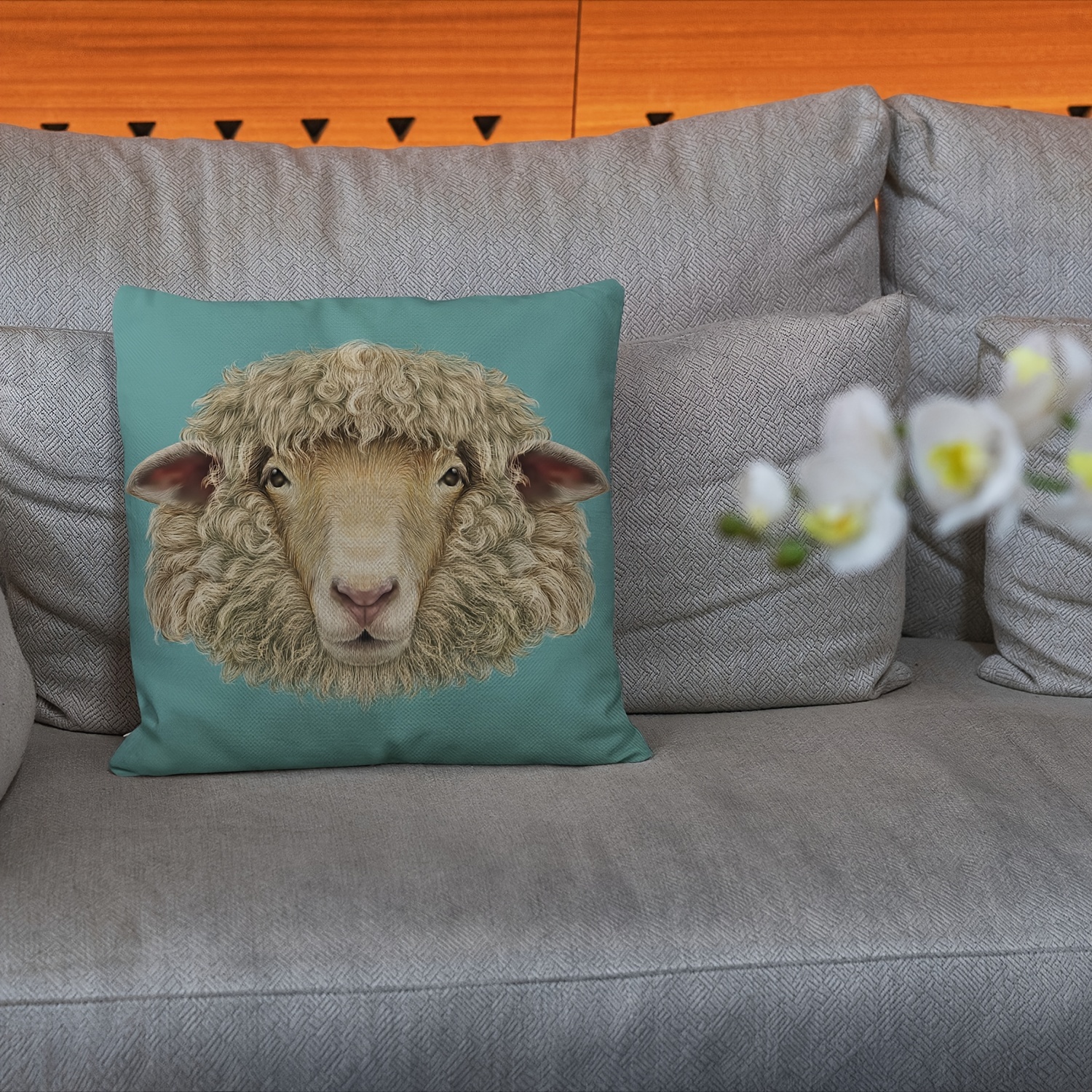 Sheep pillow outlet case